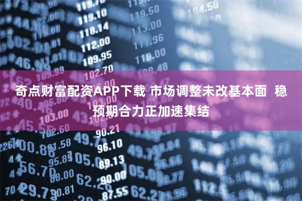 奇点财富配资APP下载 市场调整未改基本面 稳预期合力正加速集结